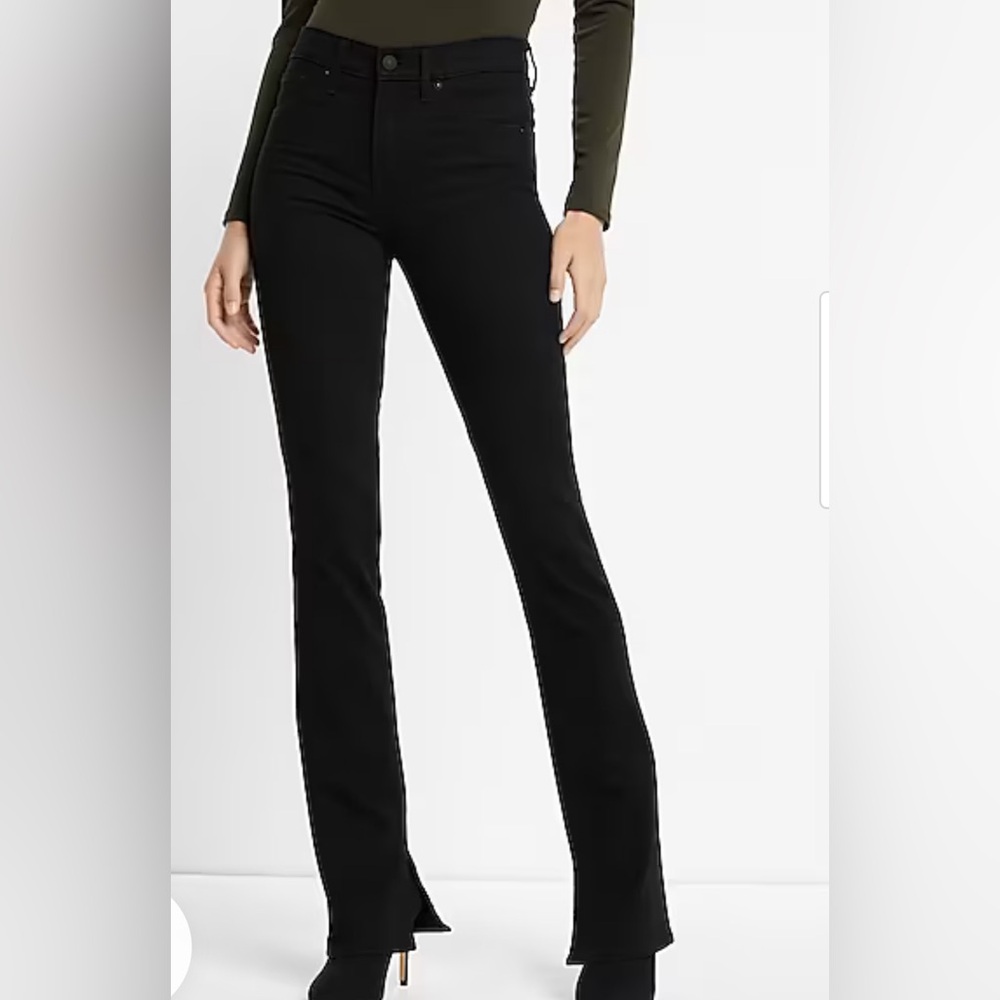 New Express Black stretch denim jeans size 14